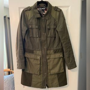 STEVE MADDEN army green LINED jacket coat | size medium